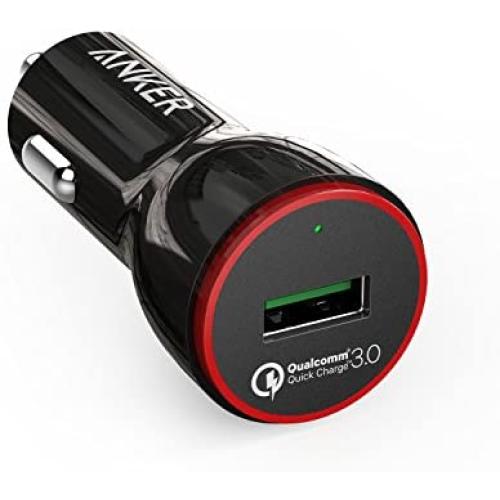 Anker Quick Charge 3.0 24W USB Car Charger, PowerDrive+ 1 for Galaxy S9/S8/Edge/Plus, Note 9/8/7 and PowerIQ for iPhone Xs/XS Max/XR/X/8/7/6/Plus, iPad Pro/Air 2/Mini, LG, Nexus, HTC and More