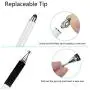 Capacitive Disc Stylus Pens, 2 in 1 Universal Stylist Pens for All Capacitive Touch Screens Cell Phones, iPad, Tablet, Laptops with 6 Replacement Tips by Domiy (Black/White) Capacitive Disc Stylus Pens, 2 in 1 Universal Stylist Pens for All Capacitive Touch Screens Cell Phones, iPad, Tablet, Laptops with 6 Replacement Tips by Domiy (Black/White)