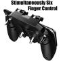 Newseego Mobile Game Controller, [Upgrade] Phone Controller Gamepad with L1R1 6 Fingers Trigger for Shooter Sensitive and Aim Trigger Controller for Android & iOS for Knives Out