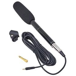 Bestshoot Condenser Interview Microphone Photography Shotgun Mic for Video Camcorders DSLR DV Camcorder 11 inches/27cm Camera Microphone with Metal Holder, Anti-Wind Foam Cap XLR Cable