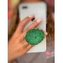 Gorgeous Agate Crystal Druzy Quartz Phone Grip Phone Holder for Smart Phones and Tablets (Green)