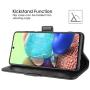 La Farah Case for Samsung Galaxy A71 5G, Leather Wallet Case Protective Flip Cover with Card Holders and Kickstand for Samsung Galaxy A71 5G (Samsung-A716)- Space Black