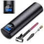 YTA Portable Air Compressor Pump, Mini Air Inflator Hand Held Tire Pump Rechargeable 2000mAh with LED Light and 150 PSI Maximum Inflation Pressure for Ball, Car Bicycle Tire and Other Inflatables