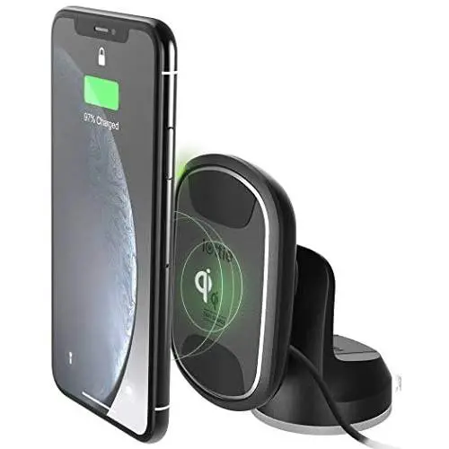 iOttie ITap 2 Wireless Magnetic Qi Wireless Charging Dashboard Mount || Compatible with IPhone XS XR X Max Samsung S10 S9 + Smartphones | + Dual Car Charger iOttie ITap 2 Wireless Magnetic Qi Wireless Charging Dashboard Mount || Compatible with IPhone XS XR X Max Samsung S10 S9 + Smartphones | + Dual Car Charger