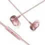 Wired Headphone Metal Earbuds by Amasing Noise Cancelling Stereo Heave Bass Earphones with Micphone Mic with Volume Control，in Ear Headphones Magnetic Design for iPhone 5 6 Pink Samsung M9