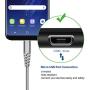 USB to Micro USB Cable 6FT 3-Pack,Fast Charging Cord Android Charger Cords Nylon Braided Cell Phone Charge Compatible with Samsung Galaxy S7 S6 Sony LG HTC Moto PS4 Xbox BlackBerry Gray,Bynccea