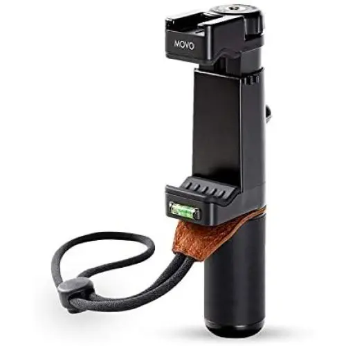 Movo PR-1 Smartphone Grip Handle Rig with Wrist Strap, Tripod Mount and Cold Shoe Mount for Lights and Microphones - for iPhone, Samsung, HTC, LG, Google, Android Movo PR-1 Smartphone Grip Handle Rig with Wrist Strap, Tripod Mount and Cold Shoe Mount for Lights and Microphones - for iPhone, Samsung, HTC, LG, Google, Android