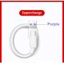 2-Pack Genuine Huawei 5A USB 3.1 Type C Superfast Charging Data Cable for Huawei Smartphone - White(Bulk Packed, No Retail Packaging)