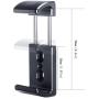 UURig R010 Clamp Mount for Power Bank for Camera, Use for Sony A6400, A7R III Vlog Camera Cage, 1/4" Screw Hole, with Cold Shoe Mount Adapter, Phone Holder Clip