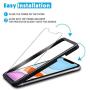 Novaeast Tempered Glass for iPhone 11 Screen Protector and iPhone XR Screen Protector with Easy Installation Frame 6.1 Inch 3-Pack