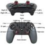 YCCSKY Wireless Switch Game Controller, Remote Bluetooth Gamepad Joypad Joystick with with DIY D-Pads Turbo Motion Control Dual Shock for Nintendo Switch Console PS3 PC and Android System