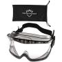 PROTECTIVE EQUIP Safety Goggles Clear Anti Fog Safety Glasses for Eye Protection, Chemistry Goggles for Lab Safety, Protective Eye Wear Goggles for Eye Safety, Multiuse (MEDIUM)