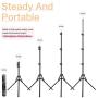 Ring Light 18" with Tripod Stand, Dimmable LED Ring Light 3 Light Modes 2700-5500K with Carry Bag for Camera, iPhone, Ipad, Photography, Selfie, Video Shooting, Makeup & YouTube