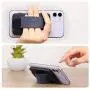 Sinjimoru Cell Phone Card Holder Wallet Case for Back of Phone, Secure Silicone Phone Stand Card Zip Band Grip, Black with Black Band Sinjimoru Cell Phone Card Holder Wallet Case for Back of Phone, Secure Silicone Phone Stand Card Zip Band Grip, Black with Black Band