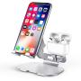 2 in 1 Aluminum Charging Station, iPhone and Airpods Charging Dock Stand for AirPods(Pro/2/1) and iPhone 11/11 Pro/Xs/X Max/XR/X/8/8Plus/7/7 Plus /6S /6S Plus