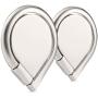 Ring for Phone (2 Pack), WizGear Universal Ring Holder Grip with Stand Holder and Magnet for Magnetic Car Mount for All Smartphones and Devices (Silver)