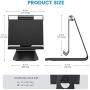 OMOTON Adjustable Tablet Stand iPad Stand Compatible with iPad 10.2 2019, New iPad Pro 11/12.9 inch 2020, iPad 9.7 2018, iPad Mini, iPad Air, Nintendo Switch, and All Cellphones Smart Phones, Black
