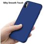 TORRAS Slim Fit iPhone Xs Max Case 6.5 Inch, Hard Plastic Ultra Thin Matte Finish Grip Protective Phone Cover Case for iPhone X Max Case, Navy Blue