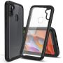 CBUS Heavy-Duty Phone Case with Built-in Screen Protector Cover for Samsung Galaxy A11 –– Full Body (Black)