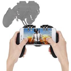 Zopsc Mobile Game Controller PUBG Mobile Controller Joystick Remote Grip Shooting Cellphone Gamepad Accessories with Cooling Fan Mechanical Keystroke Feel