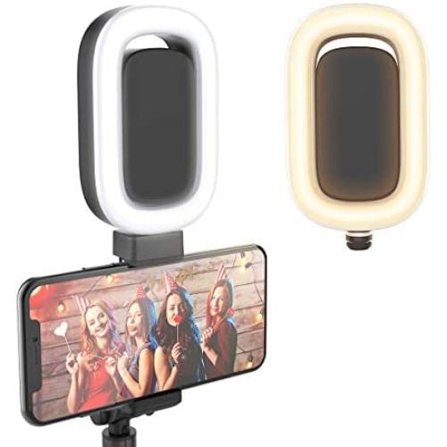 Selfie Ring Light, BlitzWolf LED Fill Light with 6 Adjustable Brightness Levels for BW-BS8L Super Long Bluetooth Selfie Stick Tripod(Black)