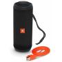 JBL Flip 4 Portable Bluetooth Wireless Speaker Bundle with Protective Travel Case - Black