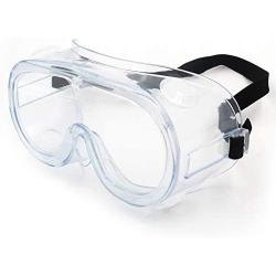 Safety Goggles Outdoor Anti Droplet Anti Fog Eye Protector Protective Glasses Splash Safety Goggles Prevent Dust Droplets Saliv Gas (Indirect Vent & Anti-Fog)