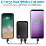 2020 Updated Ultra Compact 10000mAh PD Power Bank, Dual USB A and USB C Ports with Quick Charge 3.0 Technology, Portable Charger with Digital Screen for iPhone, iPad, Samsung, Google Pixel and More