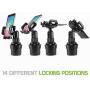 Cellet Car Cup Holder Phone Mount Cradle Compatible for iPhone 11 Pro Max XR XS Max X 8 Plus Samsung Note 10 9 8 Galaxy S20 Ultra S10+ S9 S8 Moto e6 z4 g Power Play Pixel 4 XL LG