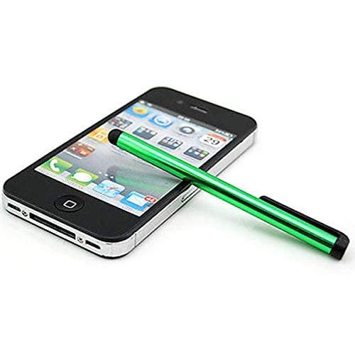 5pack Universal Small Metal Touch Stylus Pen for Android Mobile Phone Cell Smart Phone Tablet iPad iPhone (5pack Green)