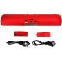 LarKoo Ultra Portable Wireles Rechargeable Handsfree Bracket Bluetooth Speaker Stereo System Phone Holder Mount Stand for Android Smartphones and Tablets iPad iPhone 5S 6 6S 7 8 Plus X (Red)