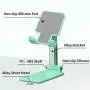 Sexeeg Portable Cell Phone Stand for Desk, Adjustable Foldable Tablet Mount Mobile Phone Holder for Desktop, Bed, Compatible with All Smartphones (Green) Sexeeg Portable Cell Phone Stand for Desk, Adjustable Foldable Tablet Mount Mobile Phone Holder for Desktop, Bed, Compatible with All Smartphones (Green)