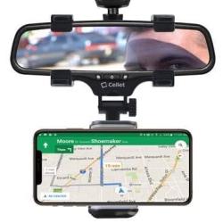 Cellet Vehicle Rear View Mirror Phone Holder Mount Universal Smartphone Cradle Compatible to iPhone 11/11 Pro Xr Xs Max X 8 Plus Note 10 9 Galaxy S20 S20+ 5G S10 Plus S9 S8 Google Pixel 4 3 XL GPS LG