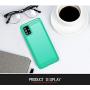 Galaxy A51 case,Samsung A51 case,MAIKEZI Soft TPU Slim Fashion Anti-Fingerprint Non-Slip Protective Phone Case Cover for Samsung Galaxy A51 (Mint Brushed TPU)