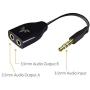 Avantree 2-Pack Two Way 3.5mm Dual Headphone Jack Splitter, AUX Stereo Earphone Earbuds Y Audio Split Adapter Cable Cord for Double Headset, Compatible with iPhone, iPad, Samsung Phones and Tablets