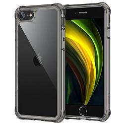 ESR Air Armor Designed for iPhone SE 2020 Case/iPhone 8 Case [Shock-Absorbing] [Scratch-Resistant] [Military Grade Protection] Hard Polycarbonate + Flexible Polymer Frame, for iPhone SE 2020/8, Black