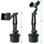 Car Cup Holder Phone Mount, SAWAKE Universal Adjustable Cell Phone Cup Holder Cradle Car Mount for iPhone Xs Max/XR/X/11/8/7 Plus/6S, Samsung Galaxy S20/S10/S9/S8/S7 Edge Note 9/8, Google Pixel, GPS