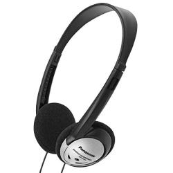 Panasonic Headphones On-Ear Lightweight with XBS RP-HT21 (Black & Silver)