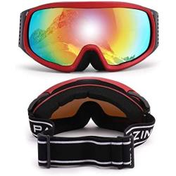 PARZIN Outdoor Sport Snow Goggles with Polarized Lens Windproof and UV Protective Safety Eyewear for Sunny Skiing,Motorcycle Cycling,Snowboarding,PZS641