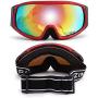 PARZIN Outdoor Sport Snow Goggles with Polarized Lens Windproof and UV Protective Safety Eyewear for Sunny Skiing,Motorcycle Cycling,Snowboarding,PZS641