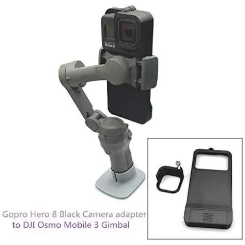 Handheld Gimbal Adapter Switch Mount Plate for GoPro Hero 8 Black Camera Switch Mount Plate Adapter for DJI Osmo Mobile 3