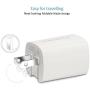 Tranesca Dual USB Wall Chargers for iPhone Xs/Xs Max,iPhone XR/8/7/6S/6S Plus/6 Plus/6, Samsung Galaxy S7/S6/S5 Edge, LG, HTC, Moto, Kindle and More-2 Pack (White)