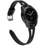 Sankel Compatible for Samsung Galaxy Watch 3 41mm/Active 2 40mm & 44mm Bands,Women Genuine Leather Wristband Replacement for Galaxy Watch Active/Active 2,Galaxy Watch 42mm,Garmin Vivoactive 3 (Black)