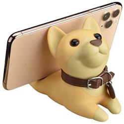 Cute Puppy Dog Desk Cell Phone Stand Holder Cartoon Smartphone Holder Bracket Ornament for Desk,Shiba Inu