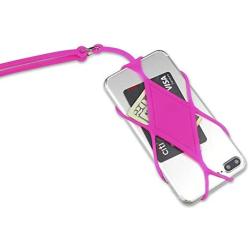 Cell Phone Lanyard, Universal Phone Case Holder, Silicone Necklace Strap for iPhone, Galaxy, Note, Pixel, Moto & More