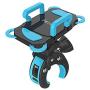 ihens5 Bike Mount, Bike Phone Mount Motorcycle Baby Carriage Bicycle Cell Phone Holder Cradle with Rubber Strap 360 Degree Rotate for iPhone X,8,7 6s Plus 5s 5SE,Galaxy (Blue)