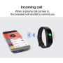 CADIC Fitness Tracker for Men and Women with Heart Rate Sleep Monitor Step Calorie Counter IP67 Waterproof Black