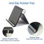 Cell Phone Stand Multi-Angle,EKUCI Portable Stand/Universal Desktop Cradle can be Used on All Smartphones, Suitable for The iPad Mini Series, e-Reader -Black