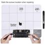 Magnetic Pro Mat Unamela large size writing note mat with dry erase pen - preventing losing screws when repairing cell phone,laptop or other electronics (11.8x9.8)