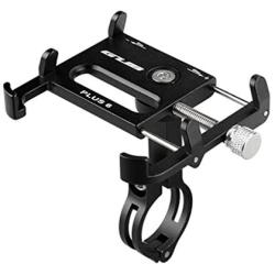 Gub Bicycle & Motorcycle Phone Mount - Aluminum Bike Phone Holder with 360°Rotation Adjustable Handlebar Phone Holder Compatible with iPhone XS XR 8 Plus,Compatible with Samsung S9/S8 (PLUS6 BLACK)